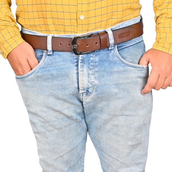 UMTI® Gürtel Herren Ledergürtel aus Büffelleder für Männer 25- (36A) Jeans Echtleder 35mm breit kürzbar Neu